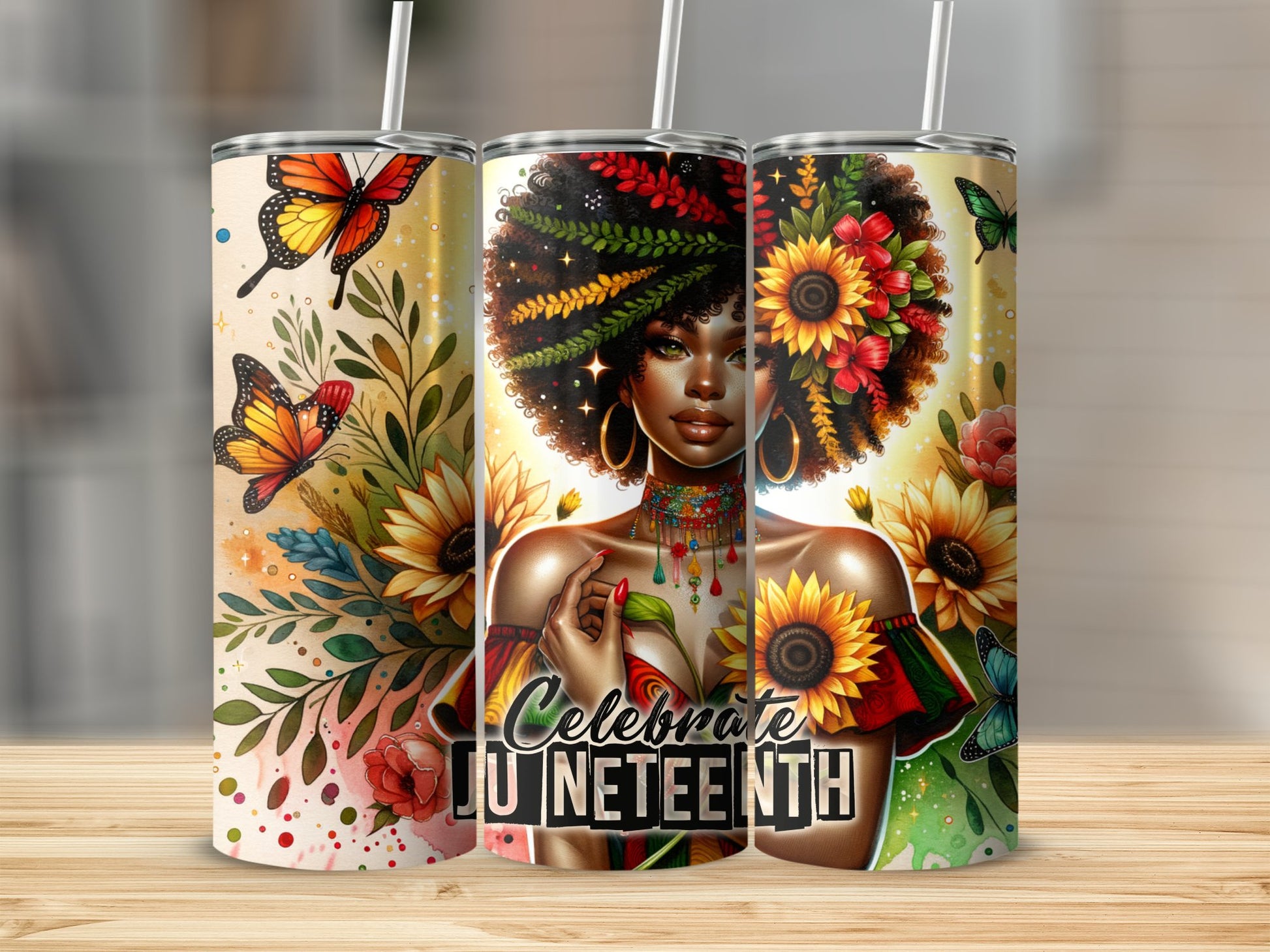 Celebrate Juneteenth Colorful Tumblers product type