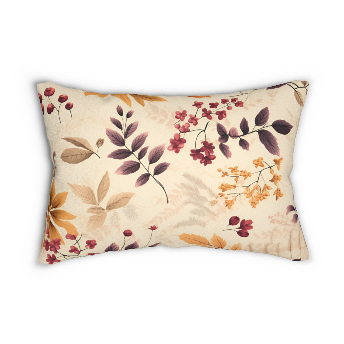 Elegant Floral Pattern Decorative Pillow for Home Decor