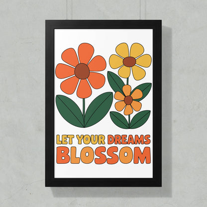 Let Your Dreams Blossom Floral Wall Art product