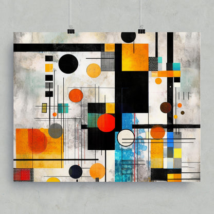 Abstract Geometric Multicolored Modern Art product