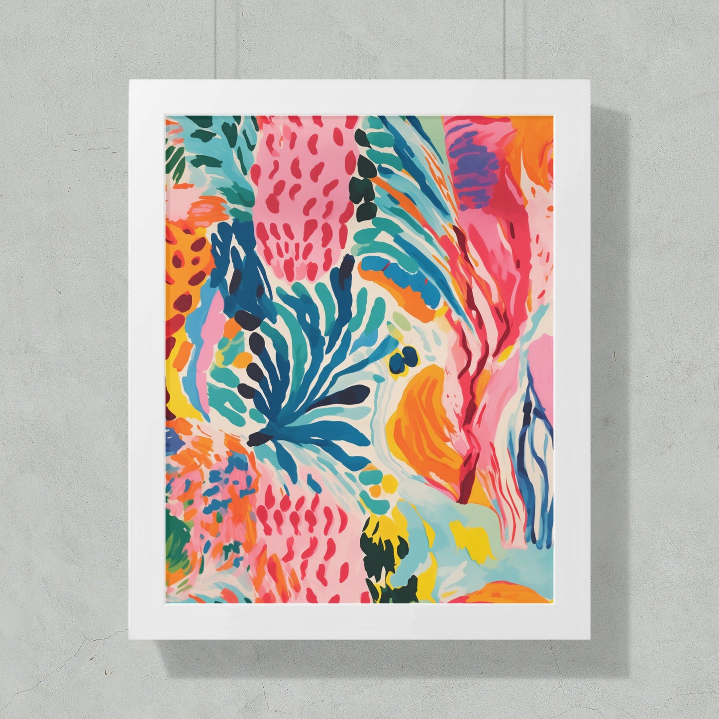 Colorful Abstract Art Print Wall Decor Artwork