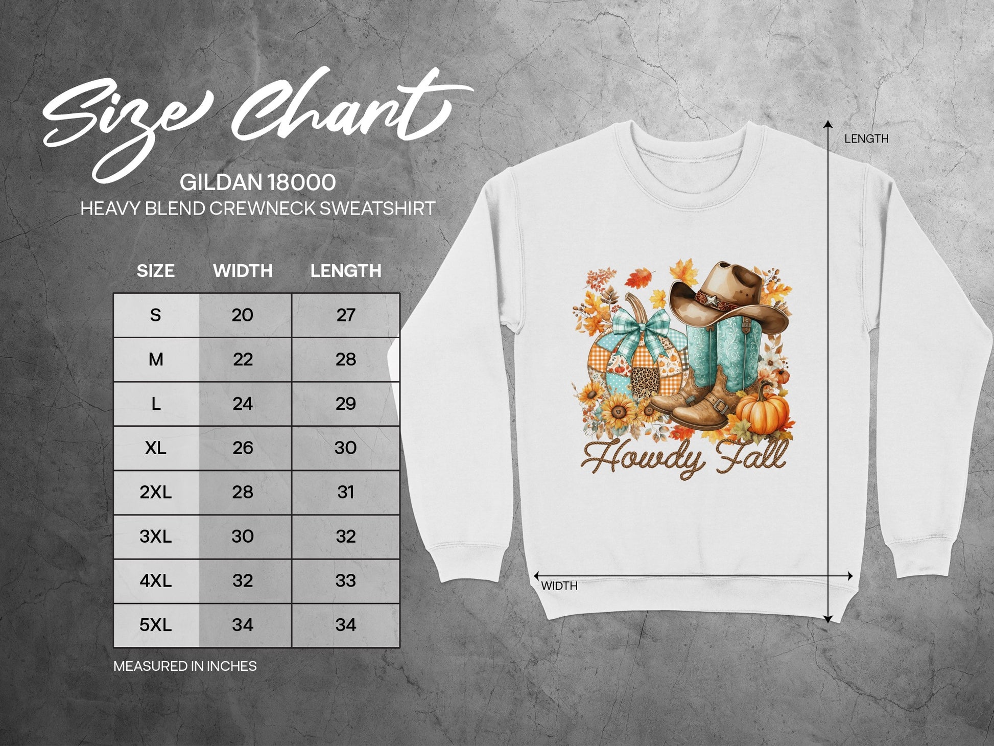 Howdy Fall Cowgirl Hat Pumpkin Graphic Sweatshirt