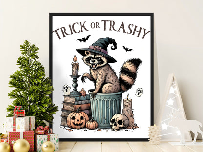 Trick or Trashy Halloween Art Print product type