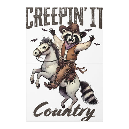 Creepin It Country Funny Cowboy Raccoon Country product
