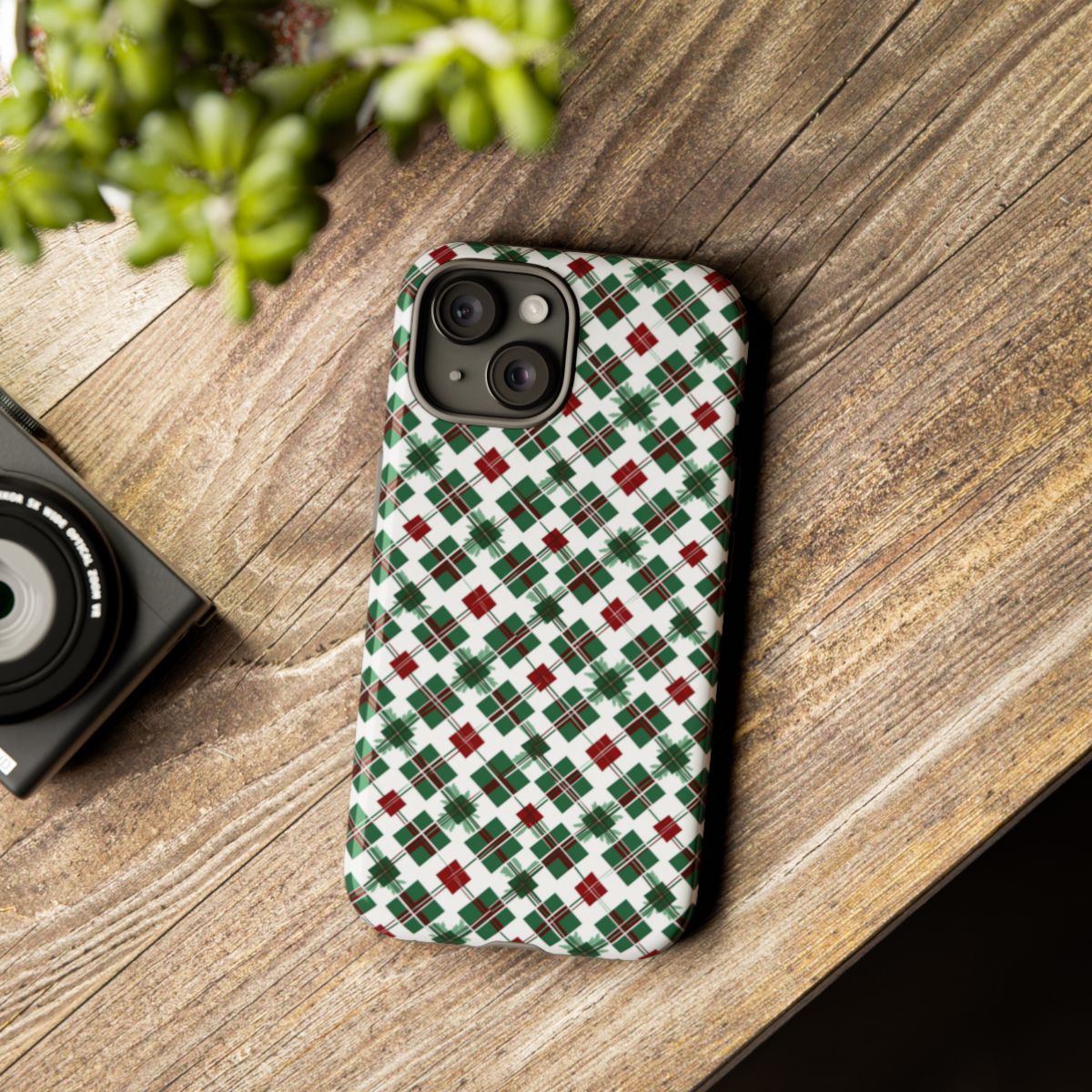 Festive Geometric Pattern Phone Cover for Your Device