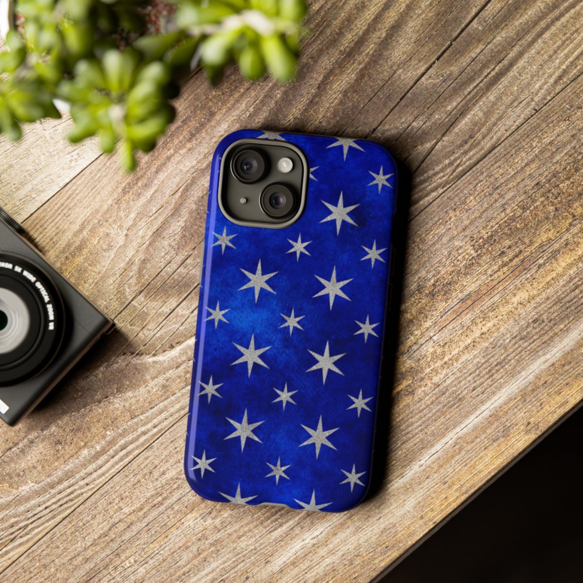Blue Starry Night Sky Design Phone Case