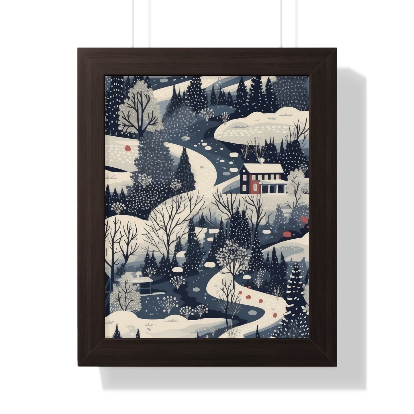 Winter Wonderland Landscape Framed Art Print