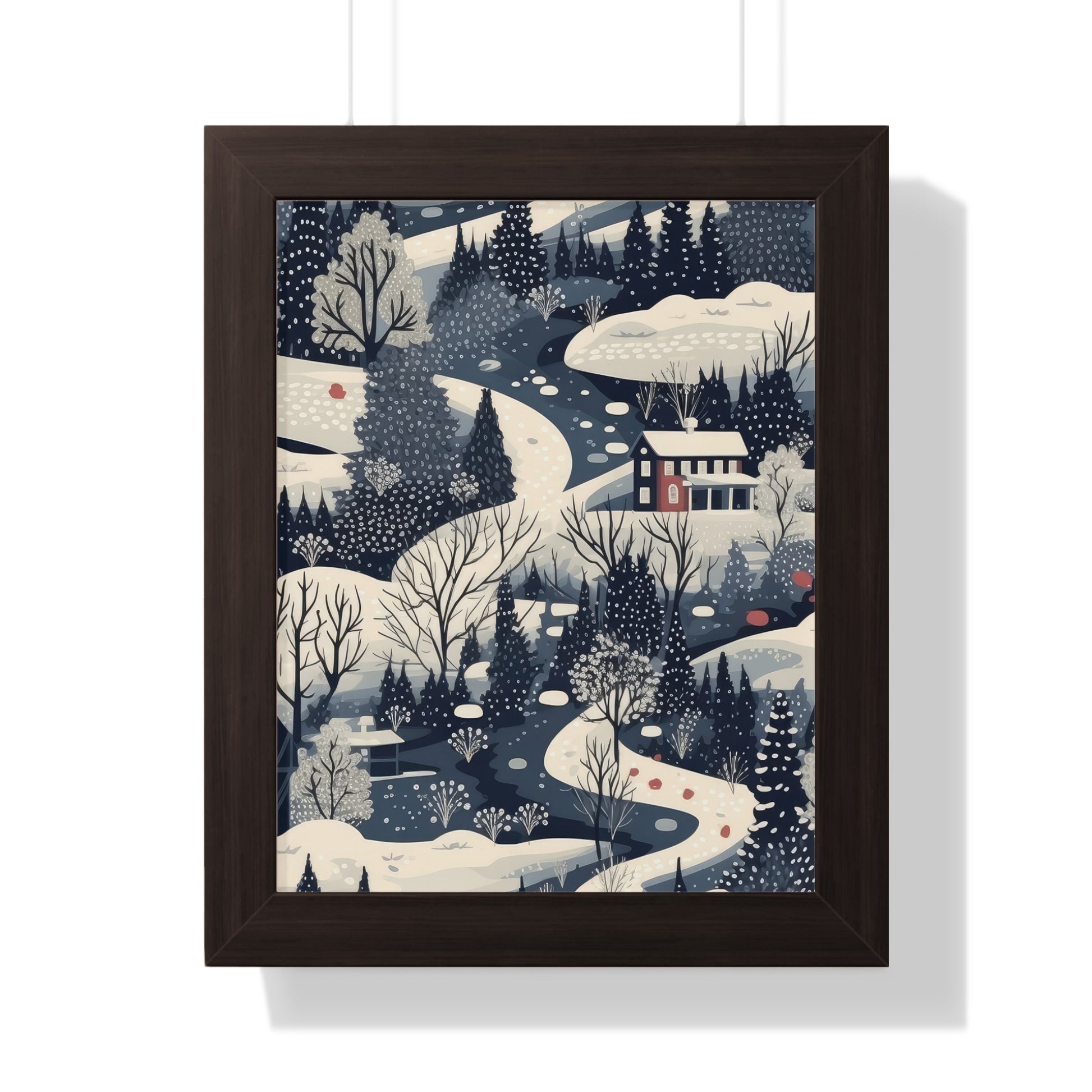 Winter Wonderland Landscape Framed Art Print