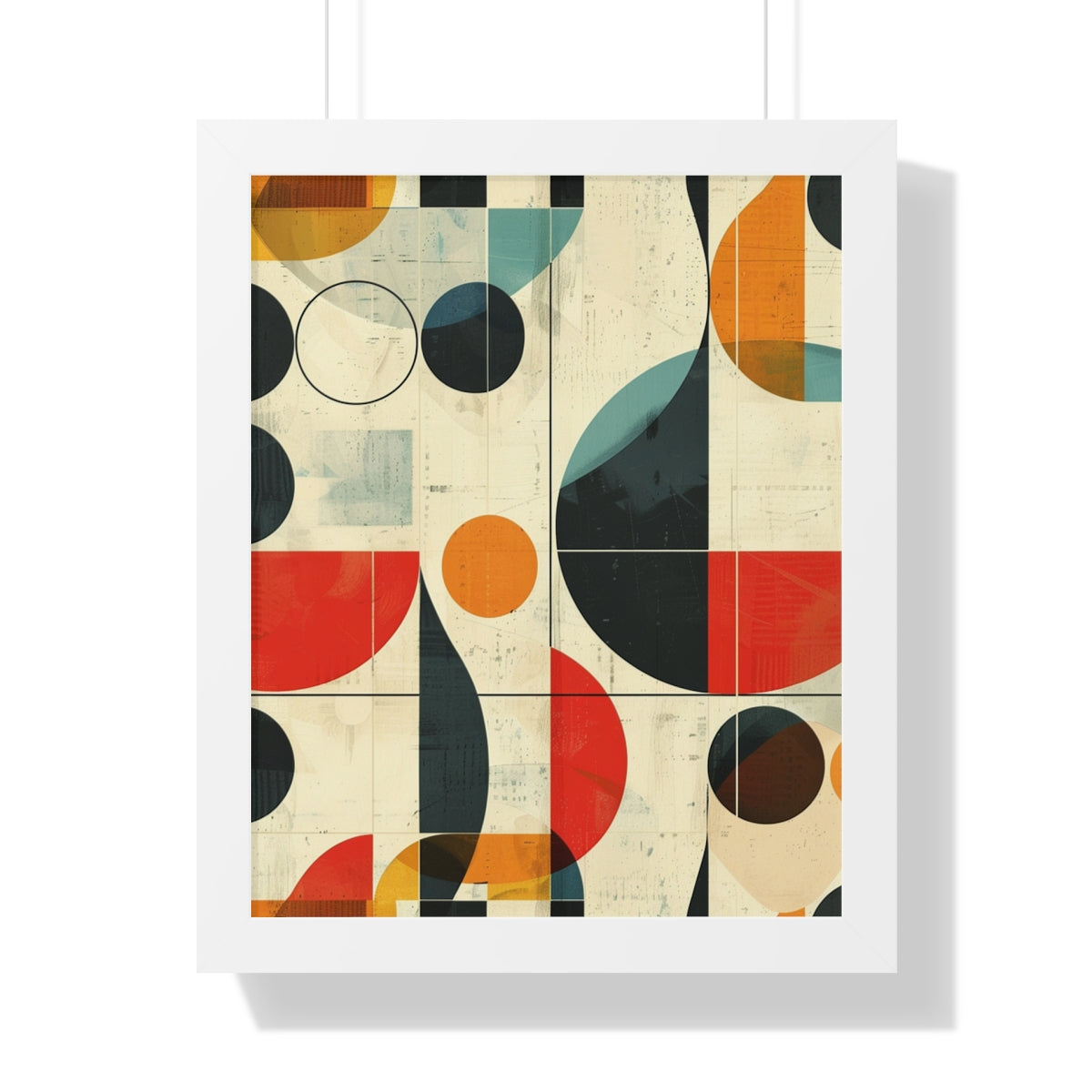 Abstract Multicolor Geometric Design Wall Art