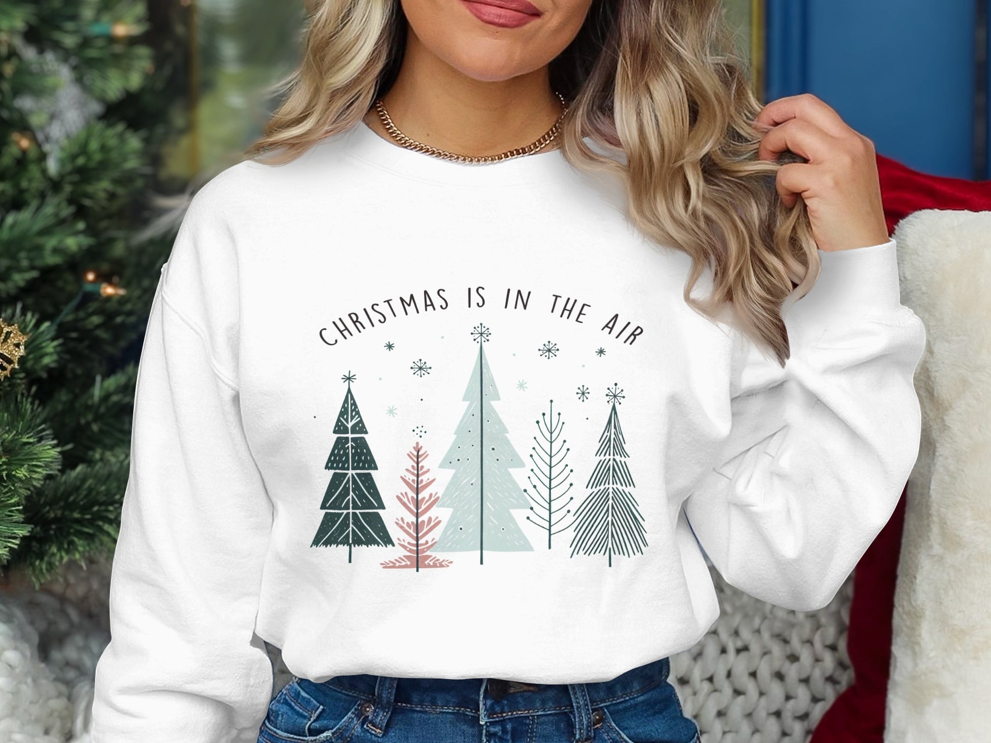 Christmas Is In The Air Graphic Sweatshirt