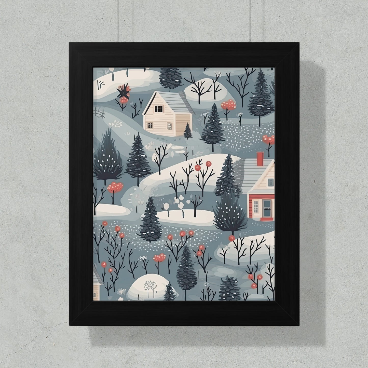 Winter Wonderland in Framed Poster for Home Decor