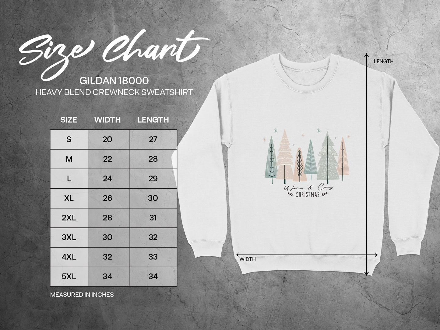 Warm and Cozy Christmas Tree Crewneck Sweatshirt