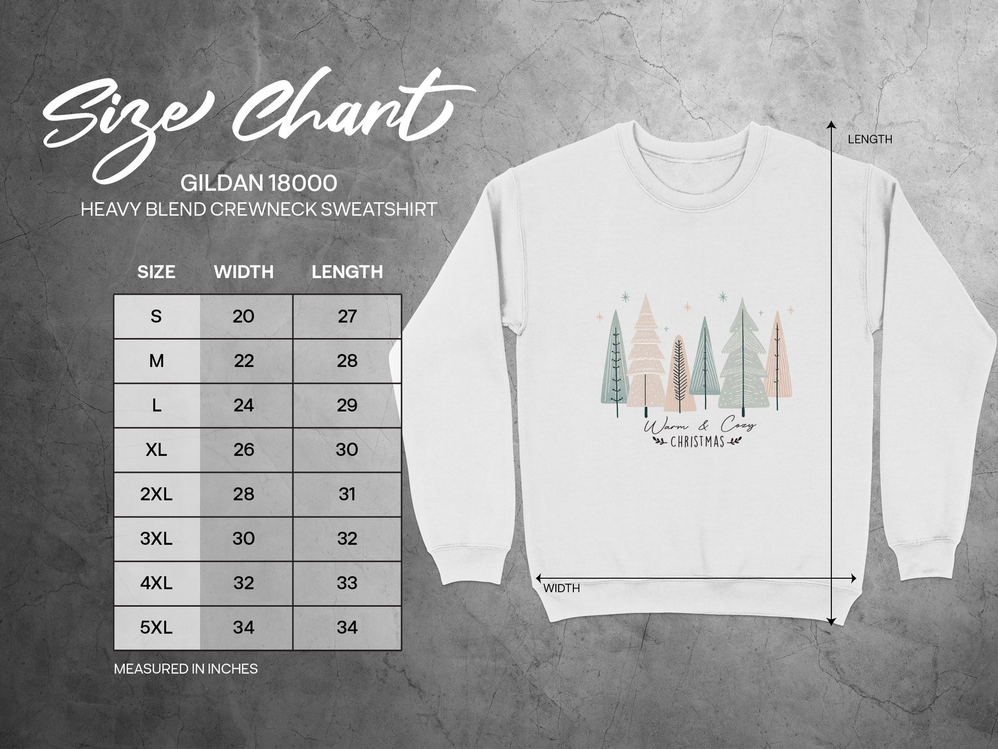 Warm and Cozy Christmas Tree Crewneck Sweatshirt