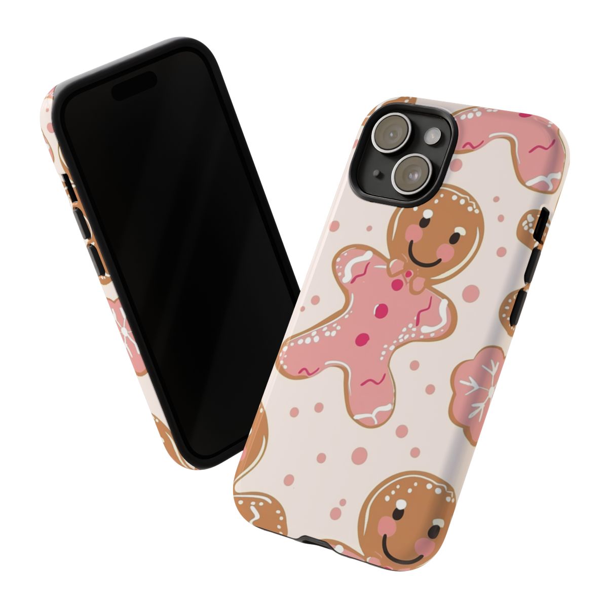 Cute Gingerbread Man Design iPhone Case