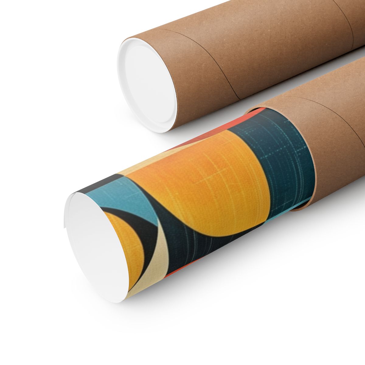 Vibrant Abstract Art Print with Bold Color Contrast