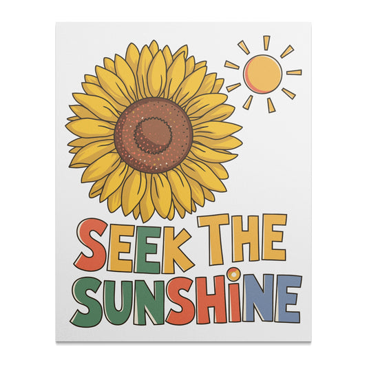 Seek The Sunshine Sunflower Poster product type