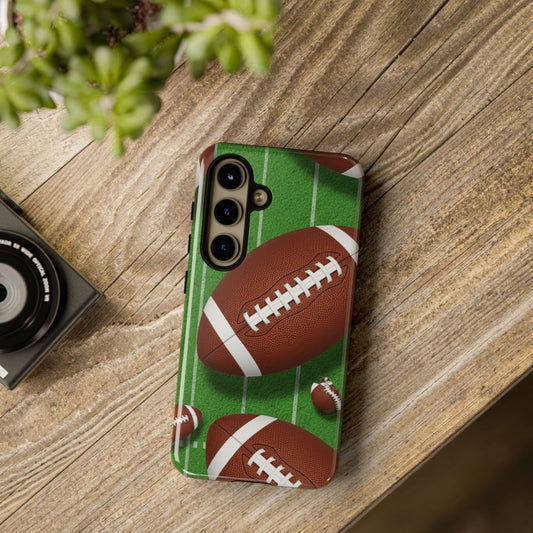 Football Field With Multiple Balls Design Phone Case