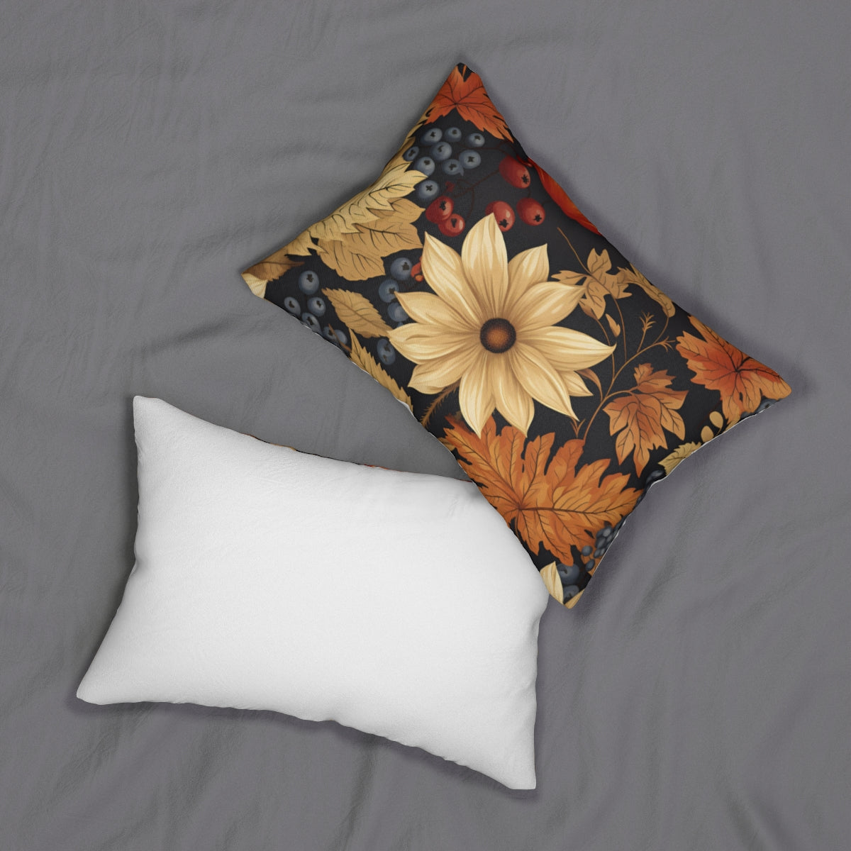 Elegant Floral Decorative Throw Pillow Set
