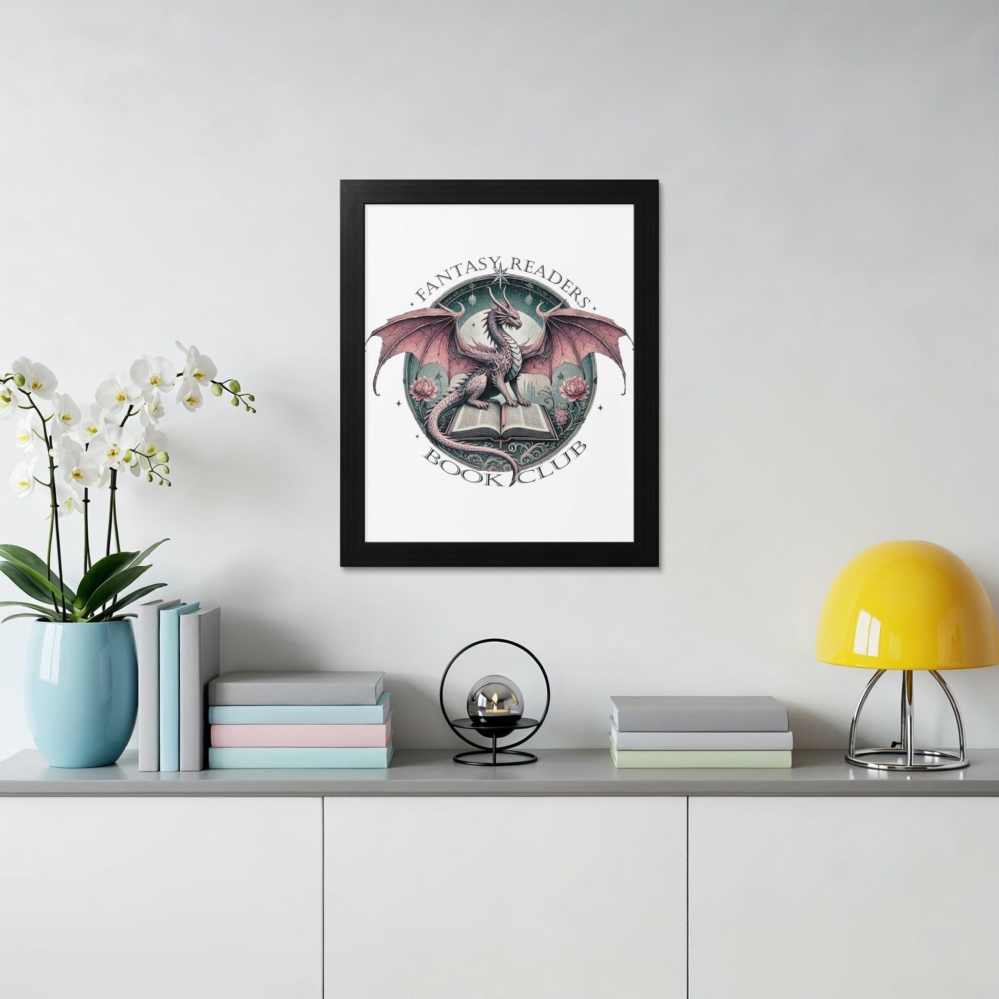 Fantasy Readers Book Club Dragon Wall Art product