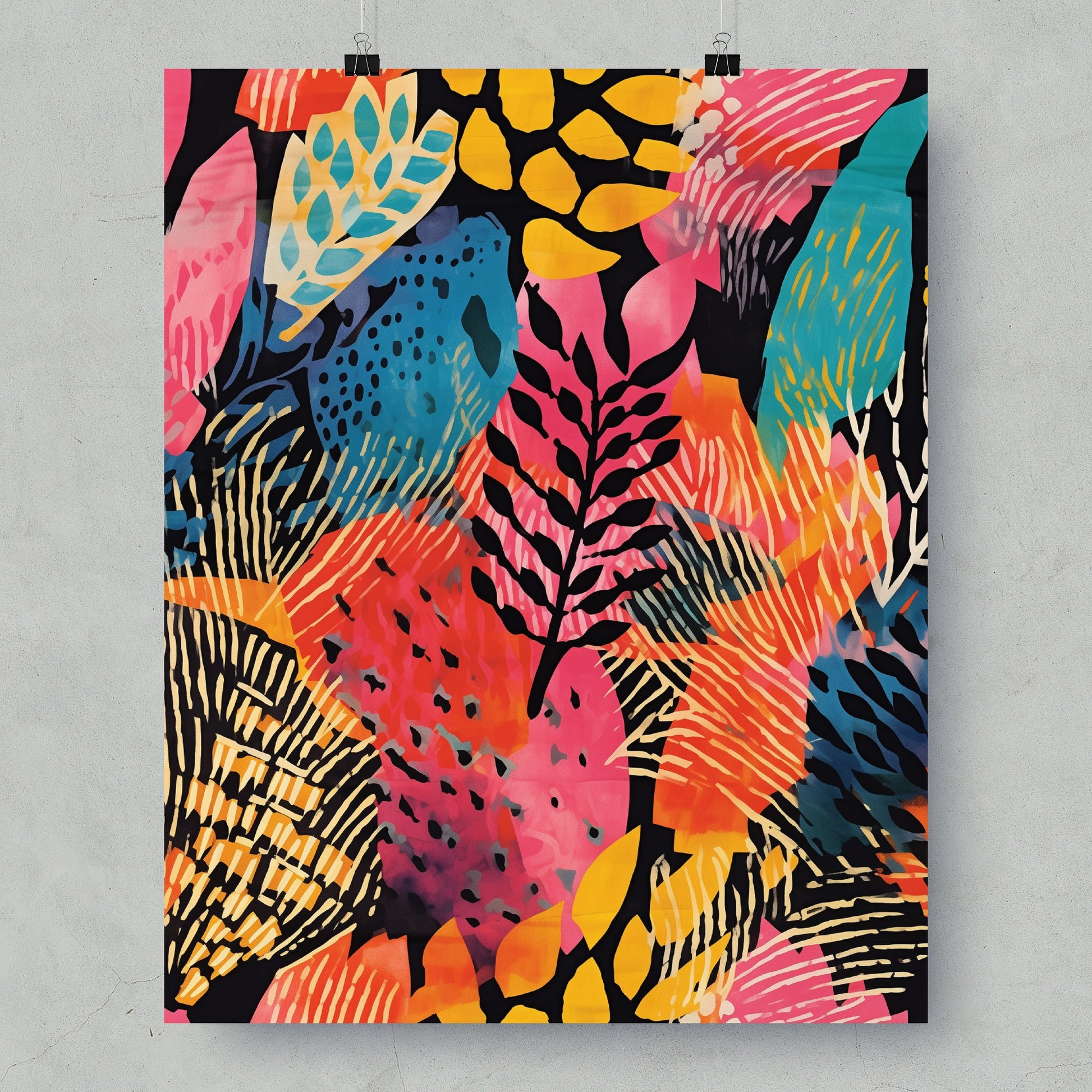 Abstract Vibrant Nature-Inspired Wall Art Decor Product