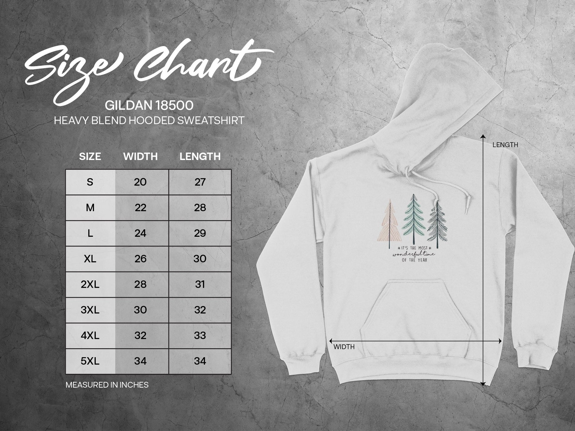 Cozy Trees Heavy Blend Hooded Sweatshirt