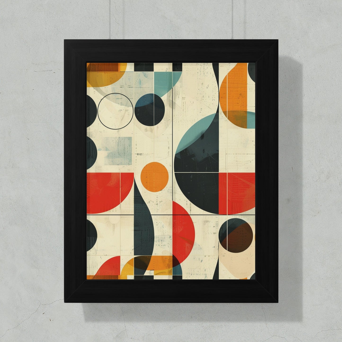 Abstract Geometric Shapes Wall Art Decor