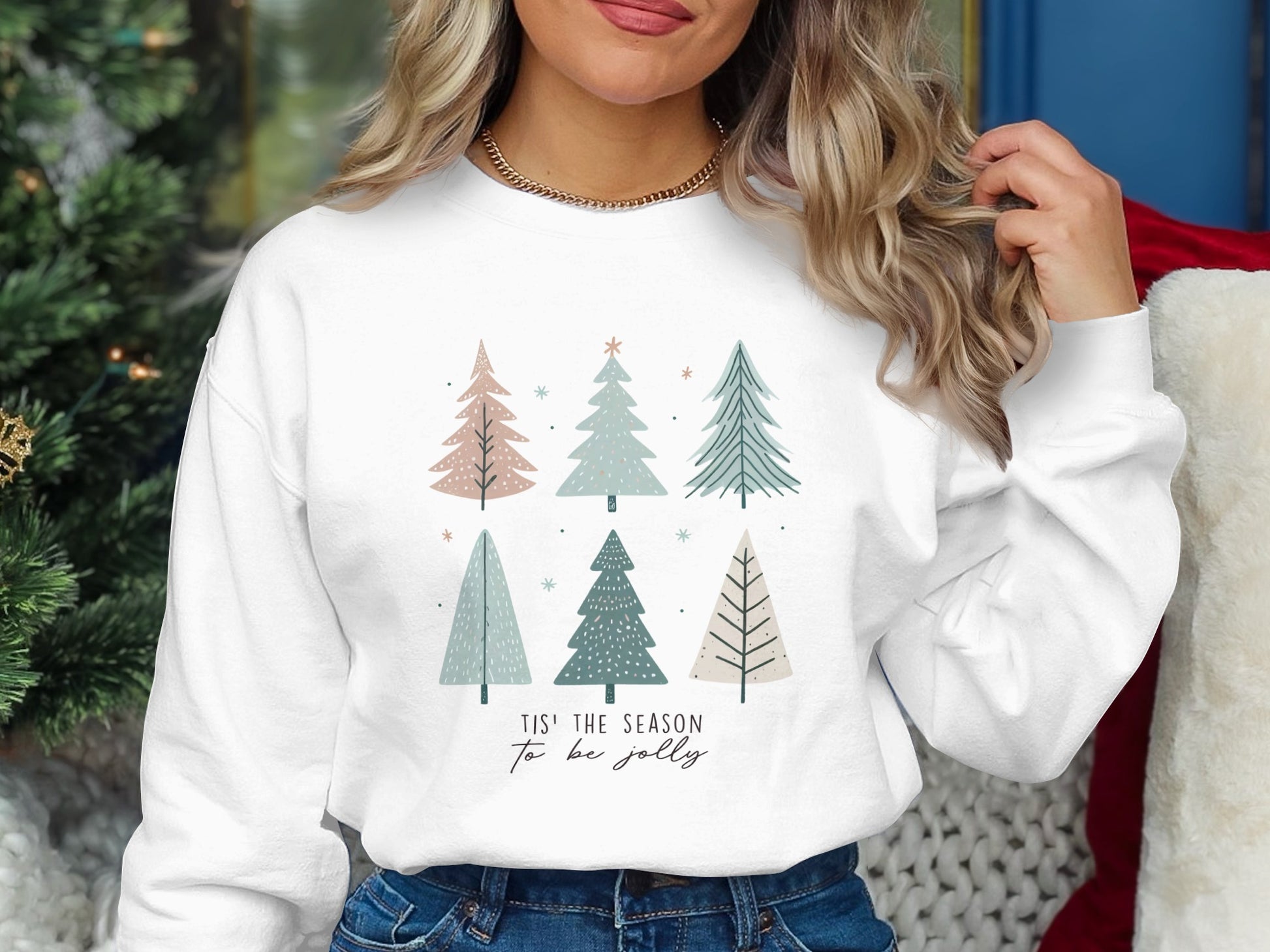 Tis The Season To Be Jolly Festive Holiday Sweatshirt
