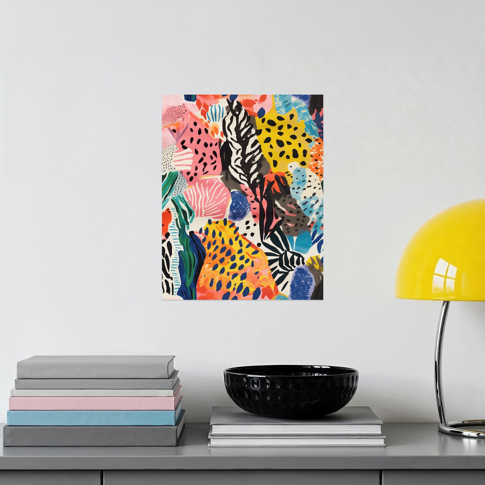 Vibrant Abstract Art Print for Modern Home Decor