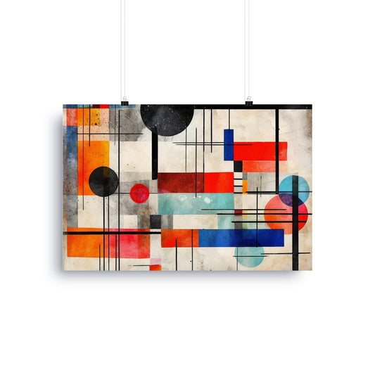 Abstract Geometric Shapes Wall Art product type
