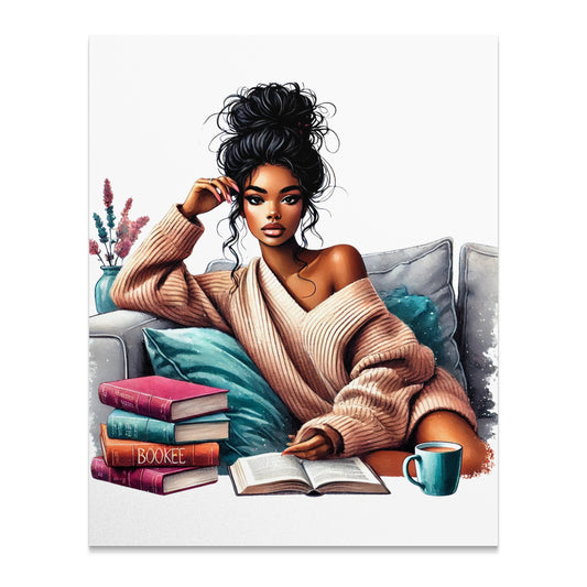 Cozy Reading Nook Art Print Modern Wall Decor product type