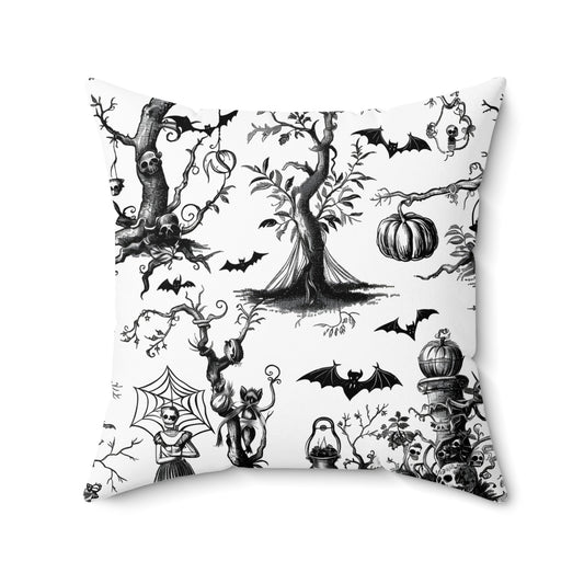 Halloween Themed Cushion with Spooky Trees product type