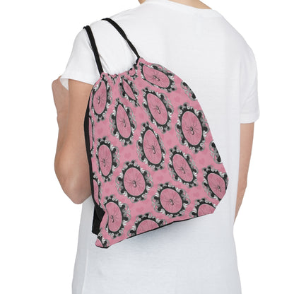 Romantic Goth Drawstring Bag Backpack Soft Canvas, School Backpack, Weekender Bag, Back to School