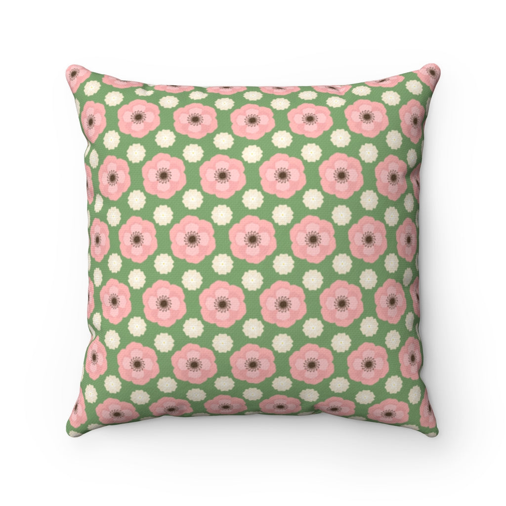 Boho Throw Pillow Cover, Decorative, Flower Modern Home Couch Pillow,