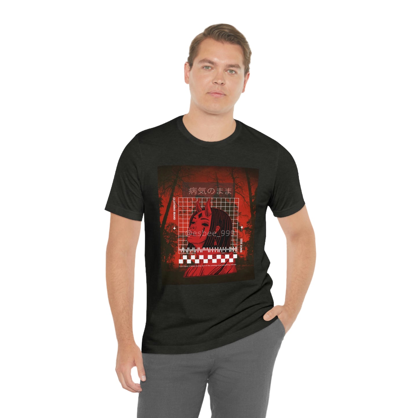 Gothic Grunge Alternative Streetwear Shirt Unisex Jersey Short Sleeve Tee, Crewneck