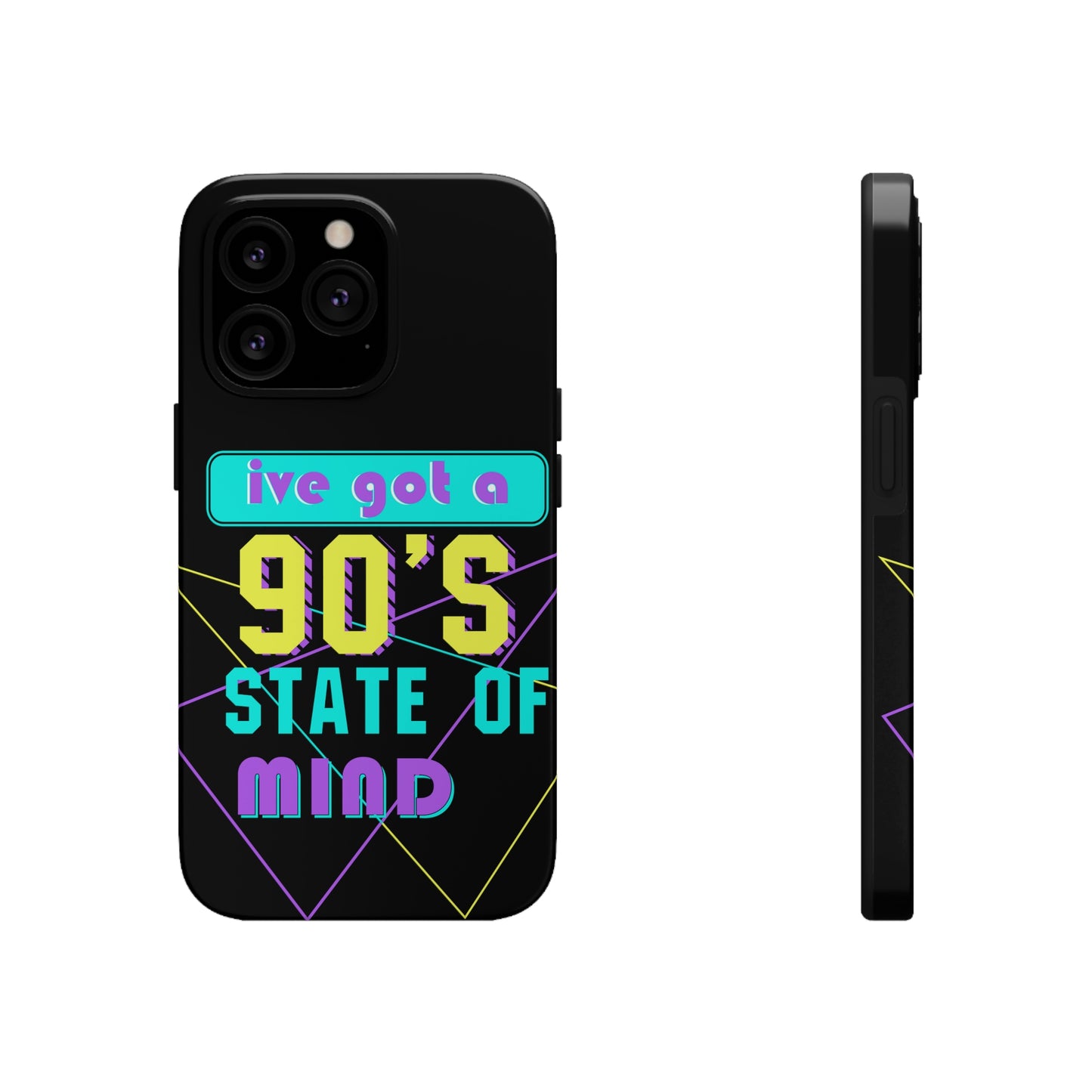 iPhone Case, 90's State of Mind Cell Phone Case, Y2k Aesthetic Phone Case