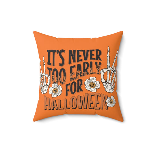 Orange Halloween Throw Pillow Covers, Fall Autumn Decorative Pillow For Couch,