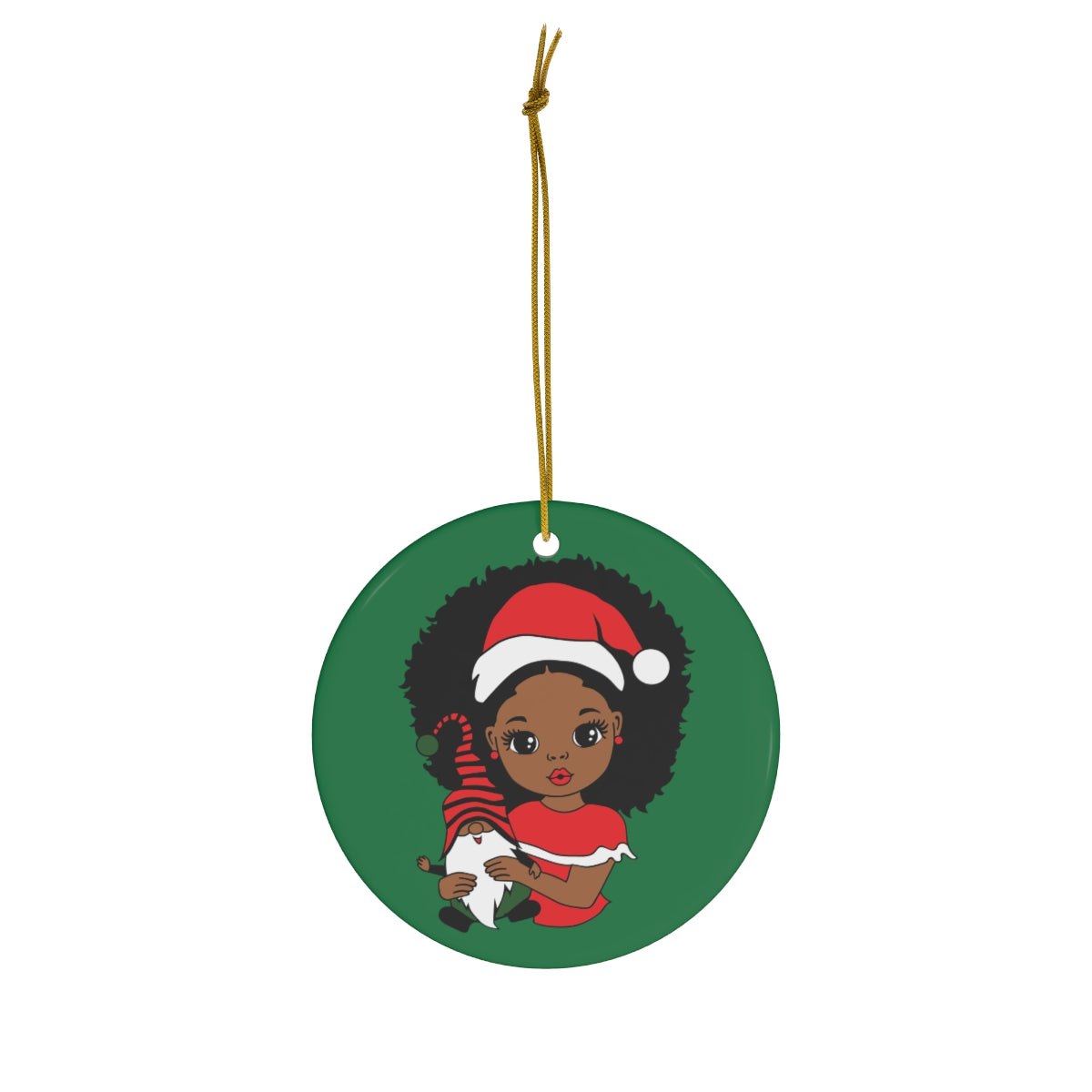 black girl ornament