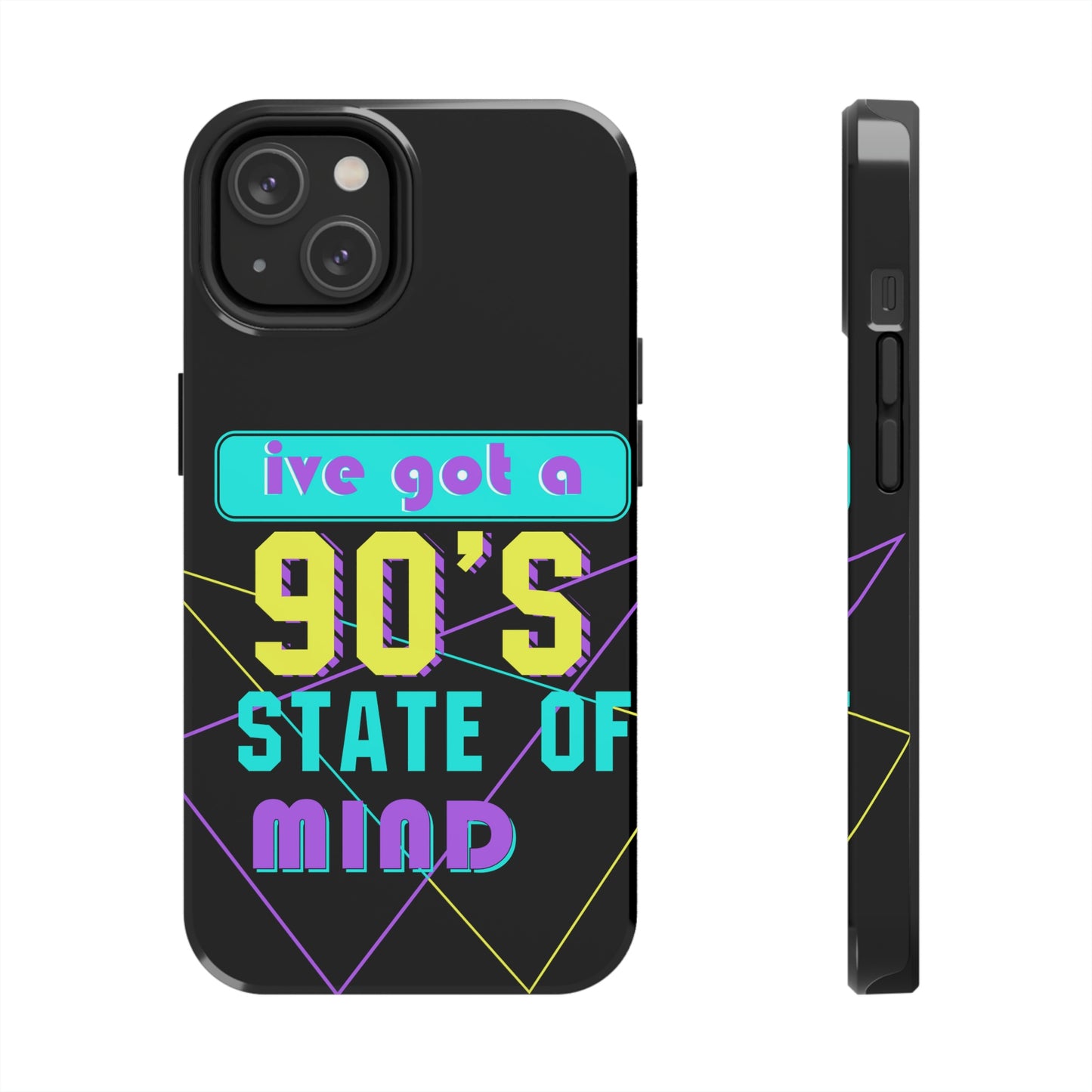 iPhone Case, 90's State of Mind Cell Phone Case, Y2k Aesthetic Phone Case