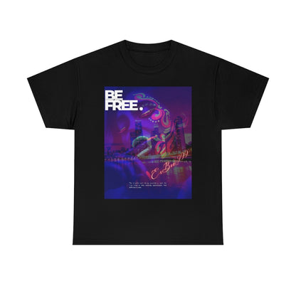 Esbee Be Free Graphic Tee Streetwear Shirt Y2k Clothing