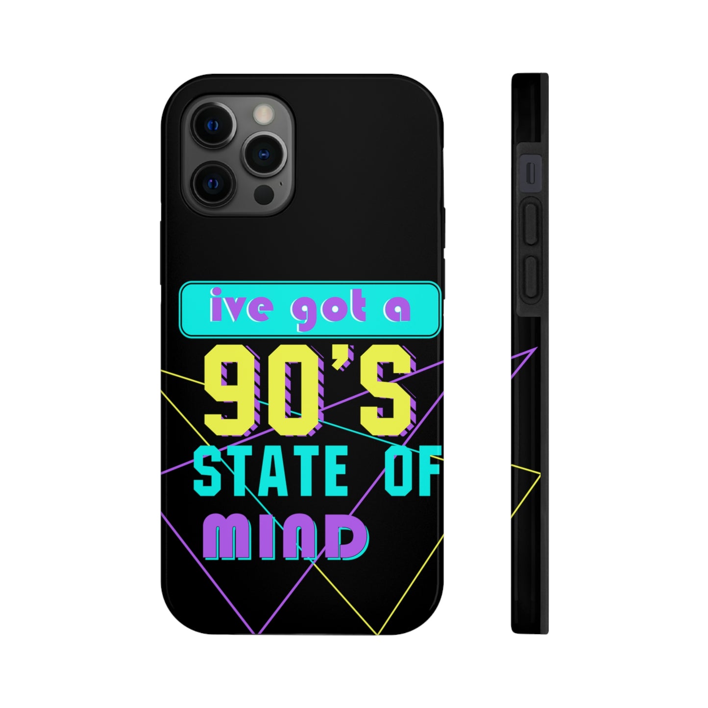 iPhone Case, 90's State of Mind Cell Phone Case, Y2k Aesthetic Phone Case