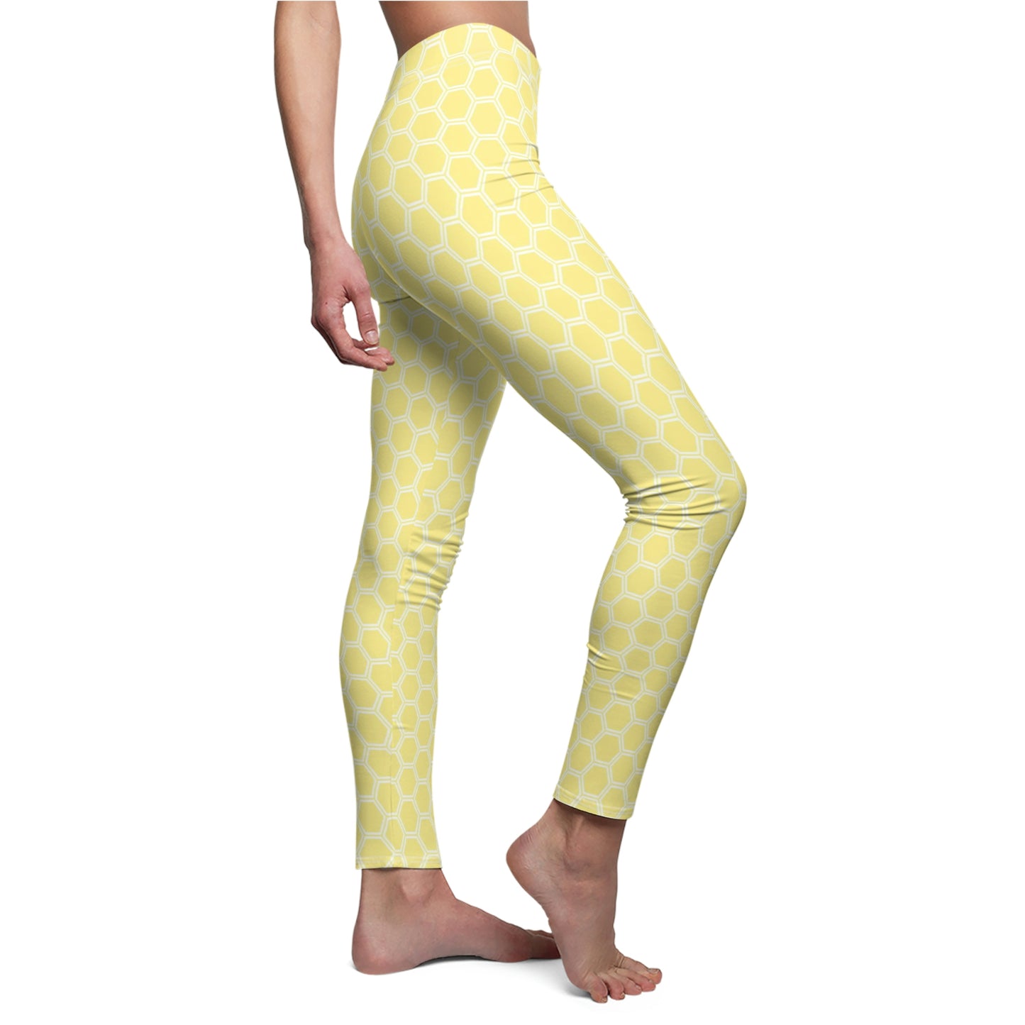 Women's Leggings Yellow Casual Workout Gym Leggins, Sportswear Plus Size