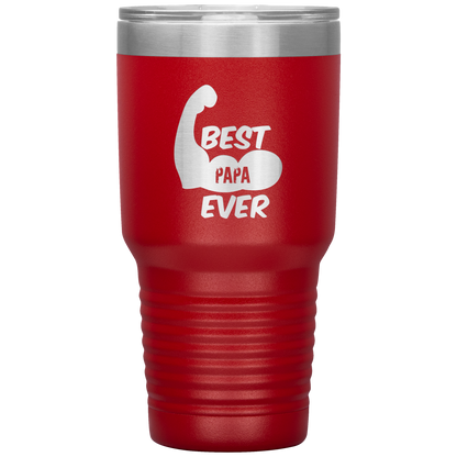 Father's Day GiftTumbler Cup  Best Papa Ever  Tumbler Gift for Papa Dad Daddy Grandpa