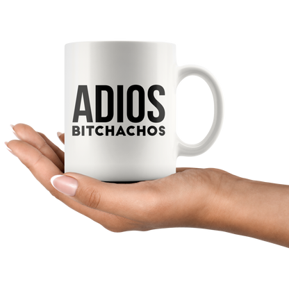 Adios Bitchachos -Women Retirement coffee mug Gift for Retiree Her Coworker Funny Custom Cup