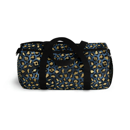 Leopard Print Duffle Bag, Weekender Duffle Bag, Carry-on Travel Overnight Canvas Duffel Bag