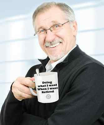 Retired Doing What I Want Novelty Coffee Mug Retirement Gift Coworkers Custom