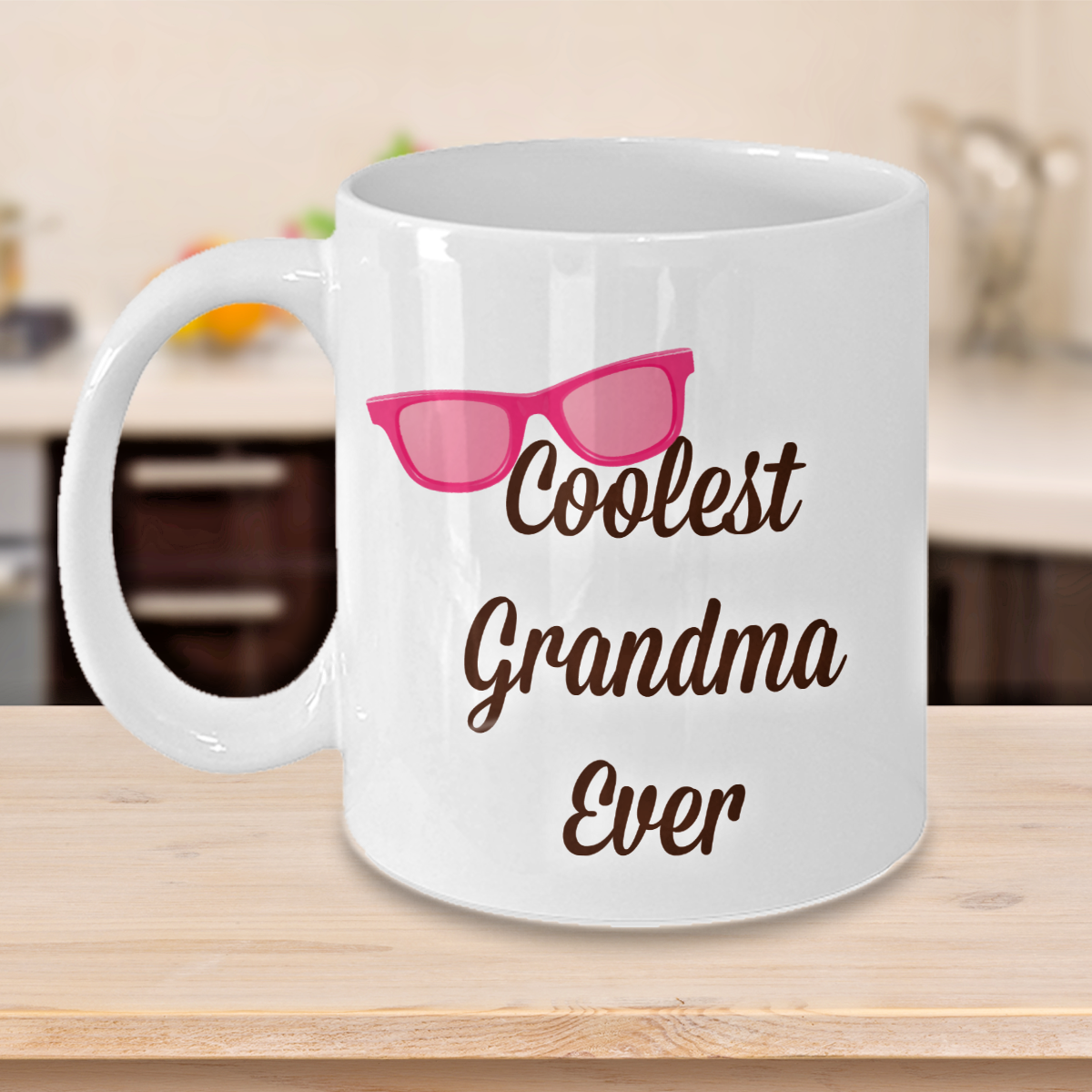 Coolest Grandma Ever- Novelty Coffee Mug Gift - Fun For Birthday Mother's Day White Ceramic Cup