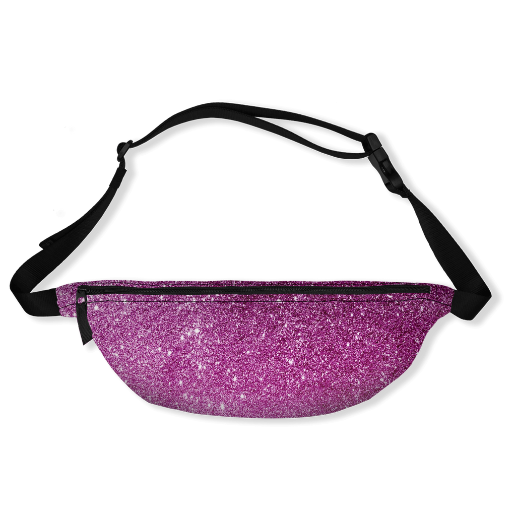 Fanny Pack for Women Bum Bag Festival Hip Bag Waist Purse Purple Sparkle