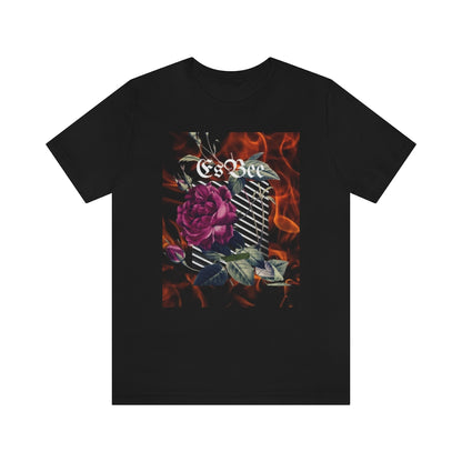 Rose Streetwear Shirt for Men Women, Abstract Shirt, Black T-shirt,