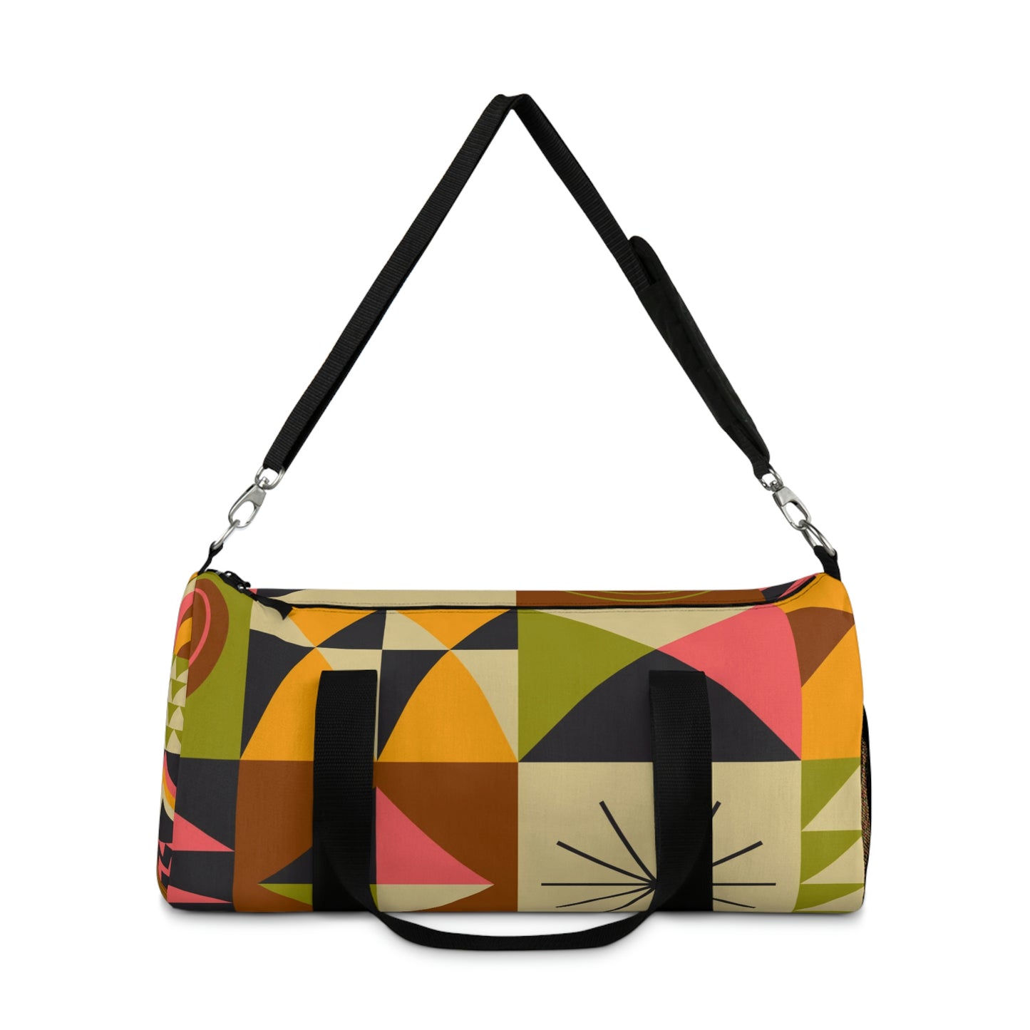 Colorful Abstract Duffle Bag, Weekender Duffle Bag, Carry-on Travel Overnight Canvas Duffel Bag