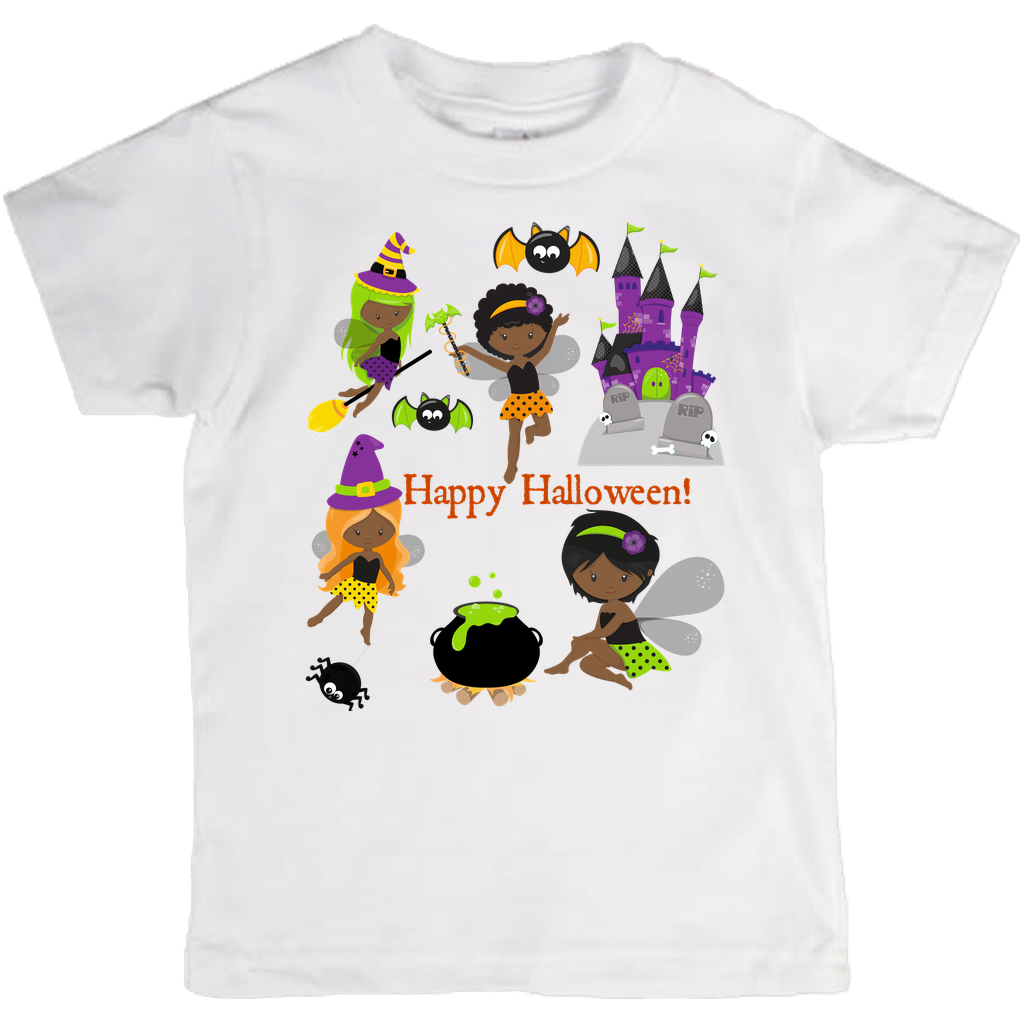 Happy Halloween Shirt, Black Girl Halloween T-Shirt, Black Girl Gift,  Unique Halloween Tee, Cute Shirt